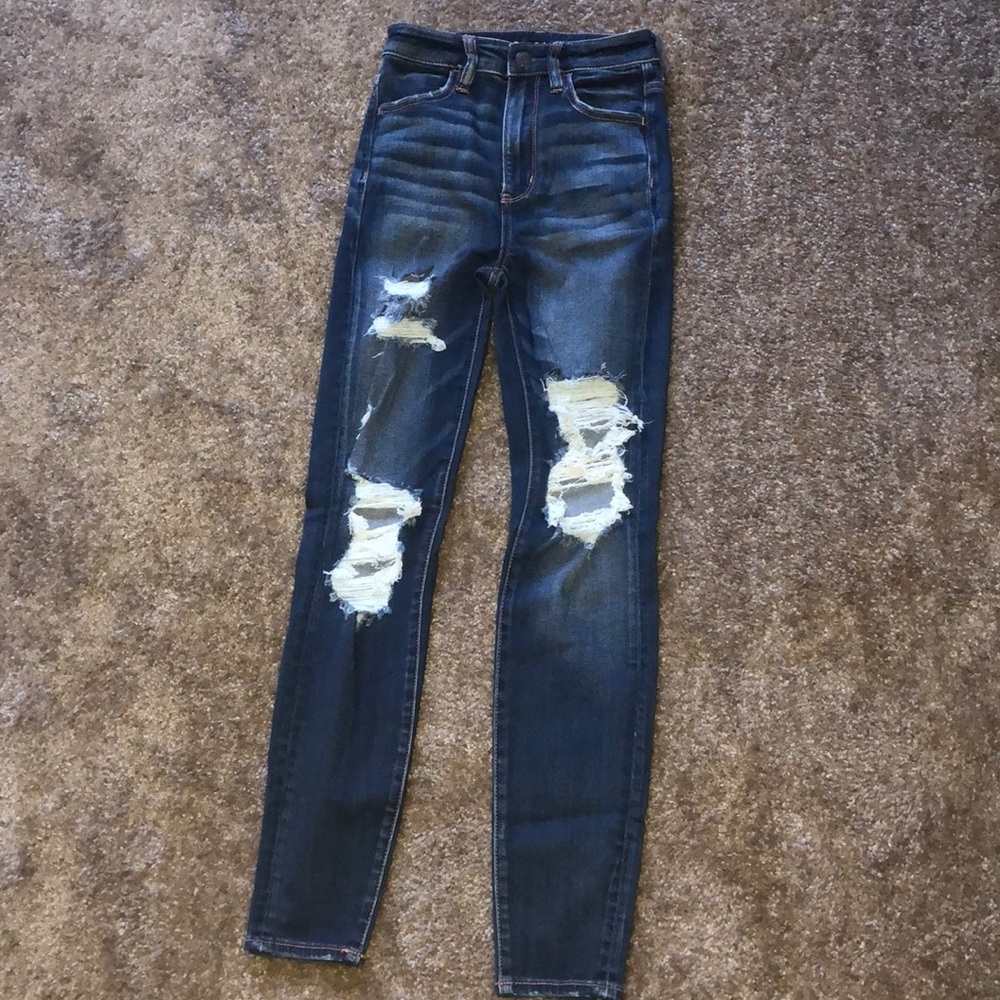 American Eagle HiWaisted Jeans size 00 short